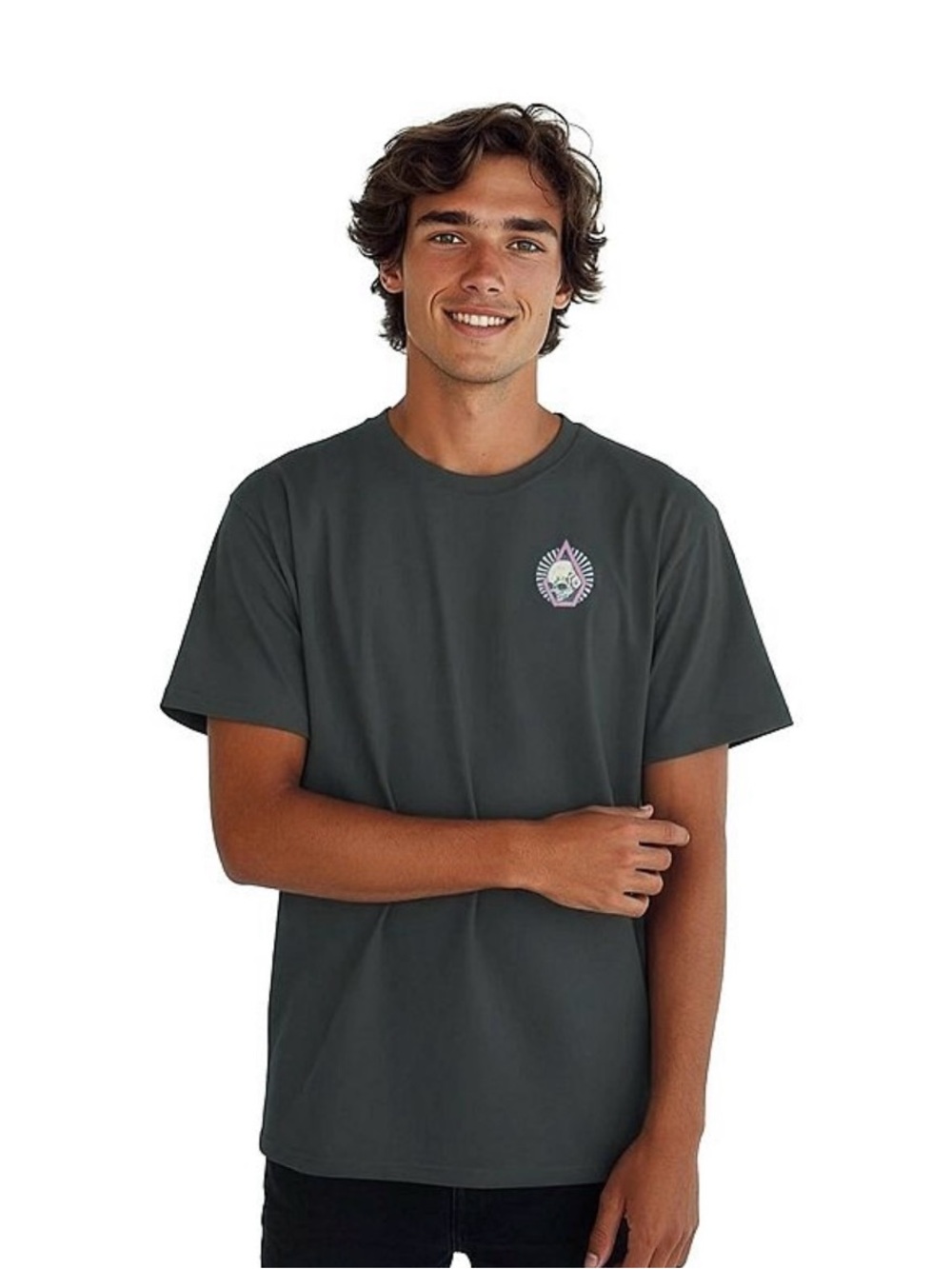 Men’s Charcoal Gray Volcom Tee